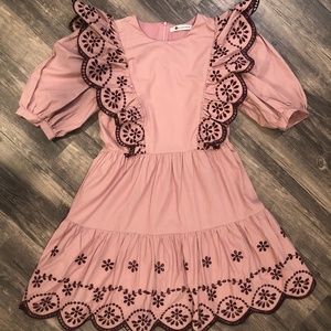 Boutique Lilac ruffle dress (size S)